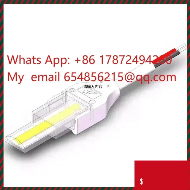 Connector with Wire for Single Color Led LightPin 8mm 10mm Free Welding LED Strip