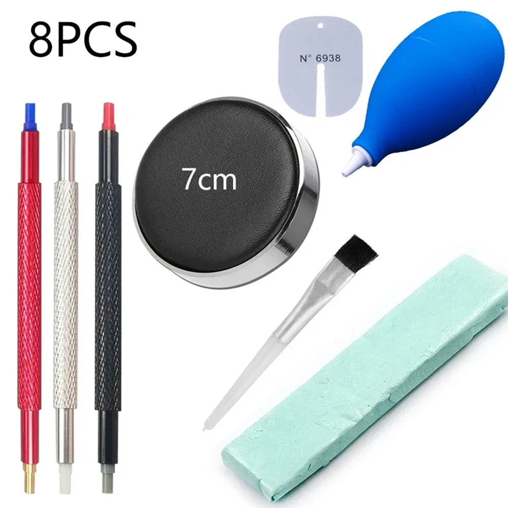 3/8pcs Watch Dust Air Blower Pump Rubber Cleaning Wristwatch Parts Cleaner Brush Tool Cleaning Suit Watch Repair Tool Care Kit