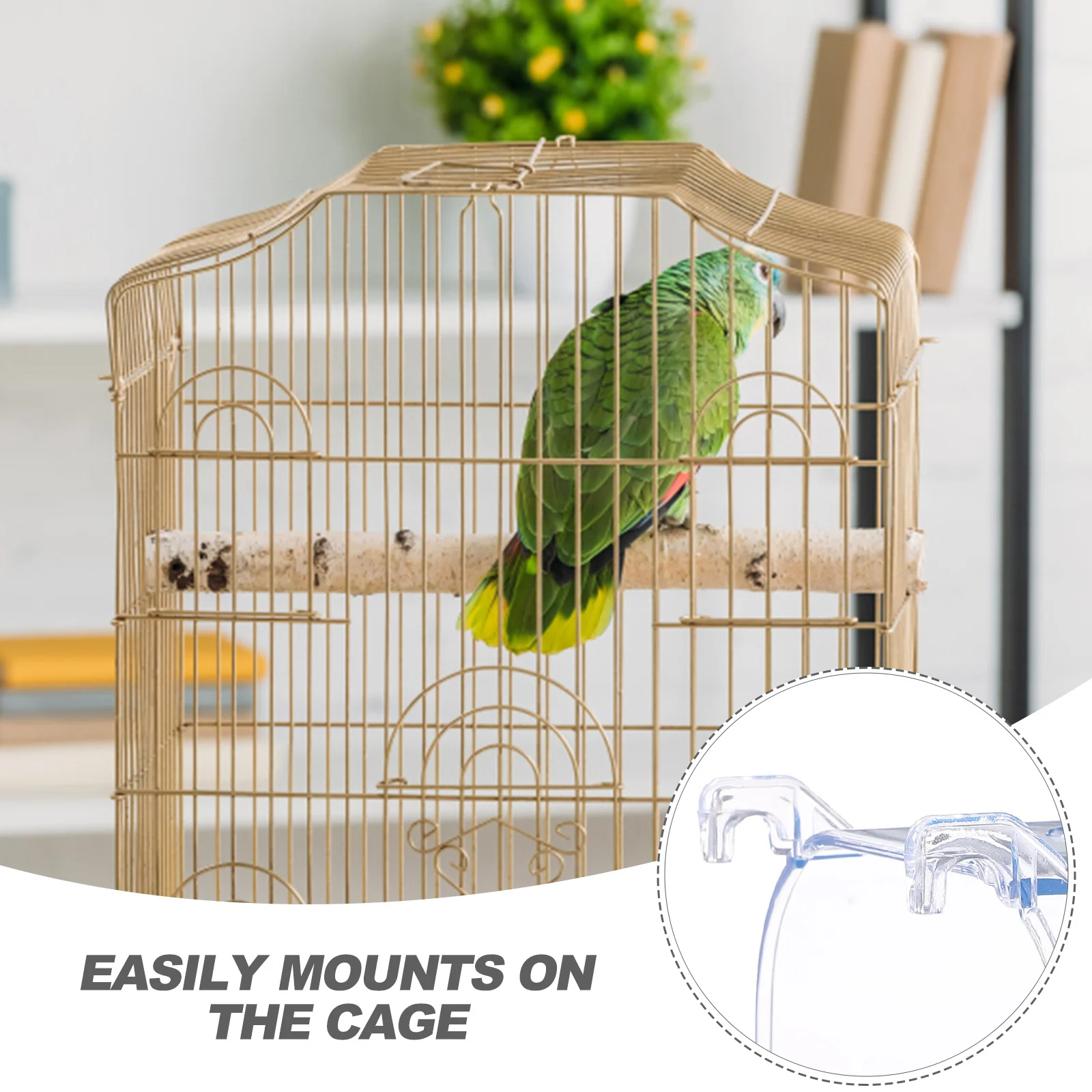 

Parrot Bathing Basin Premium Abs Reusable Bird Bath For Cage Small Bird Bathtub Parrot Shower Box Smooth Edge Safe Pet Care Tool