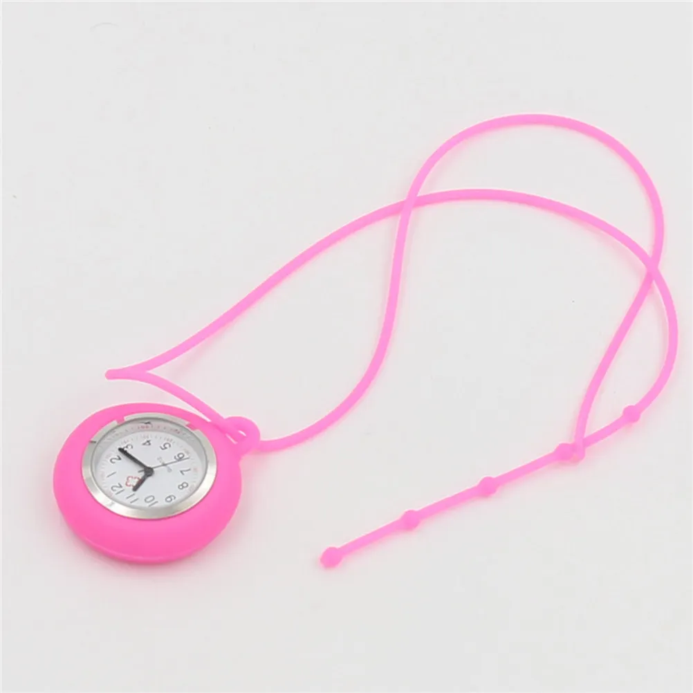 Unisex Silicone Nurse Watch Lightweight Portable Fob Pocket Watch for Nurses Paramedics Doctors Hospitals Outdoor Sports