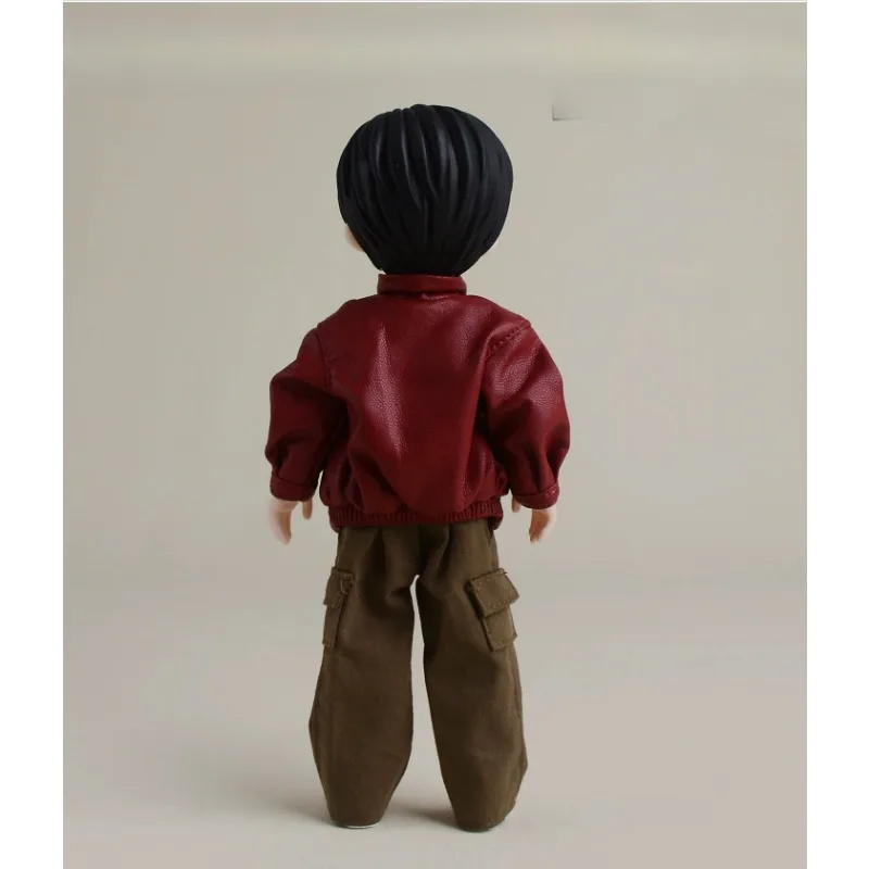 Maßstab 1:12, männliches Kleidungsmodell mit Reißverschluss und Stehkragen aus PU-Leder, passend für 6'' Nota Vtoys Romankey Actionfigur-Körperzubehör – Detail 5
