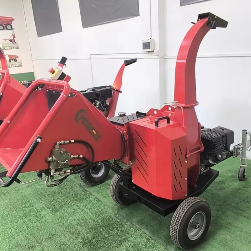 Wood Shredder Mini Portable Towable 15hp  Tree Branch Mulcher Forestry Garden Machinery Trituradora De Ramas