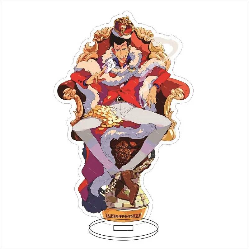 Anime Lupin III Acrylic Stand Jigen Daisuke Mine Fujiko Cosplay Standing Model Plate Desk Decor Standing Sign Fans Xmas Gifts