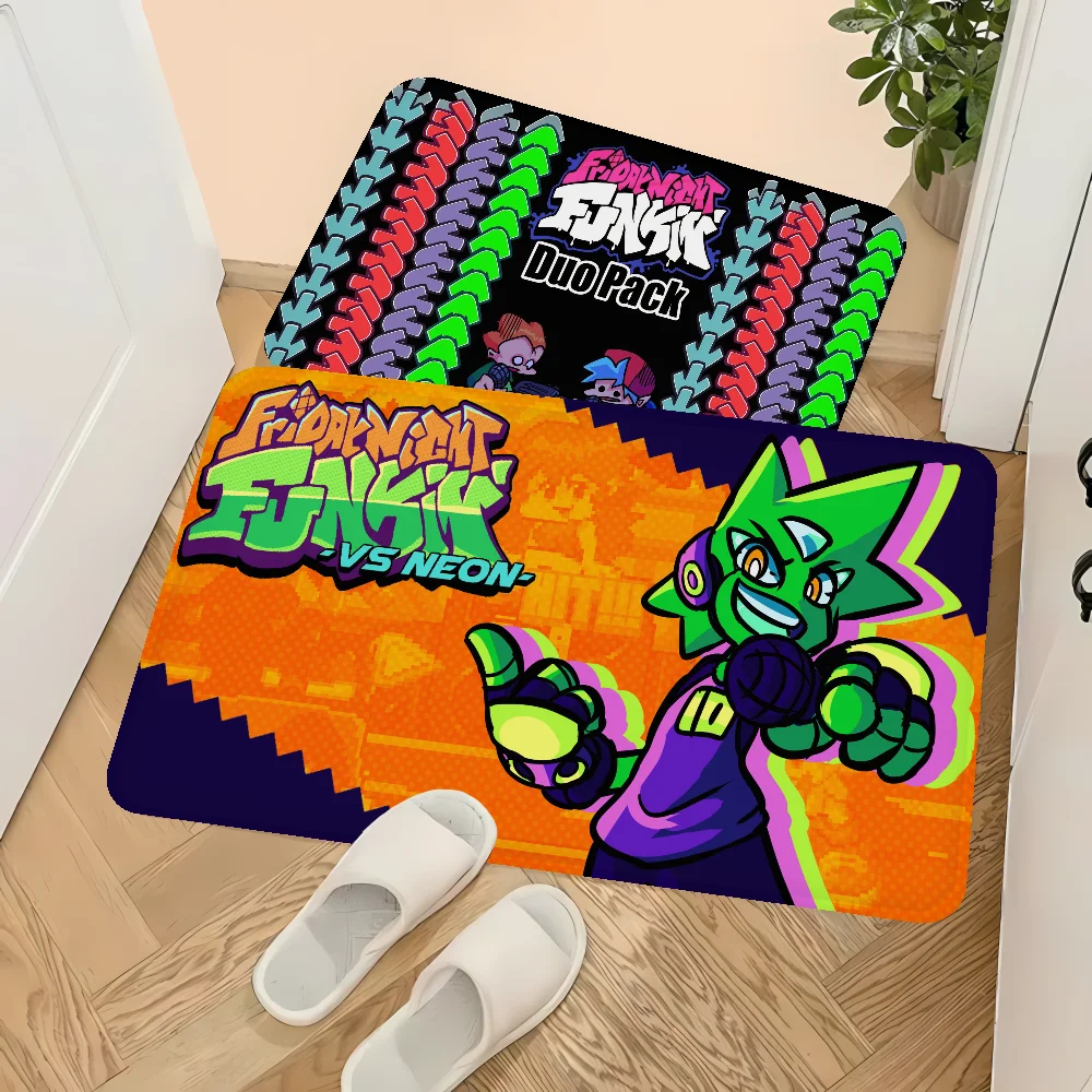 Friday Night Funkin Game Floor Mat Carpet Kids Room Bedroom Decoration Balcony Anti-Slip Doormat Living Room Hotel Decor Mat