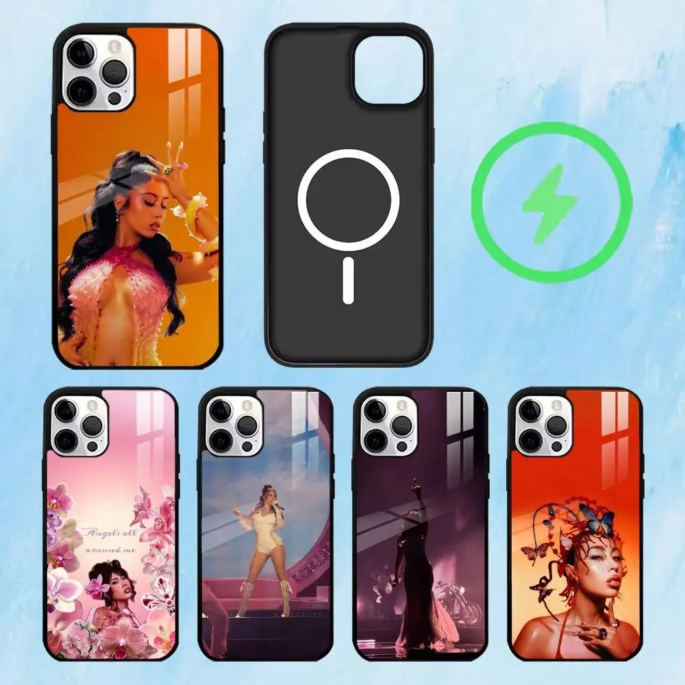 

K-Kali U-Uchis Sincerely Phone Case For iPhone17,16,15,14,13,12,11 Plus,Pro Max Magnetic For Magsafe Wireless Charging