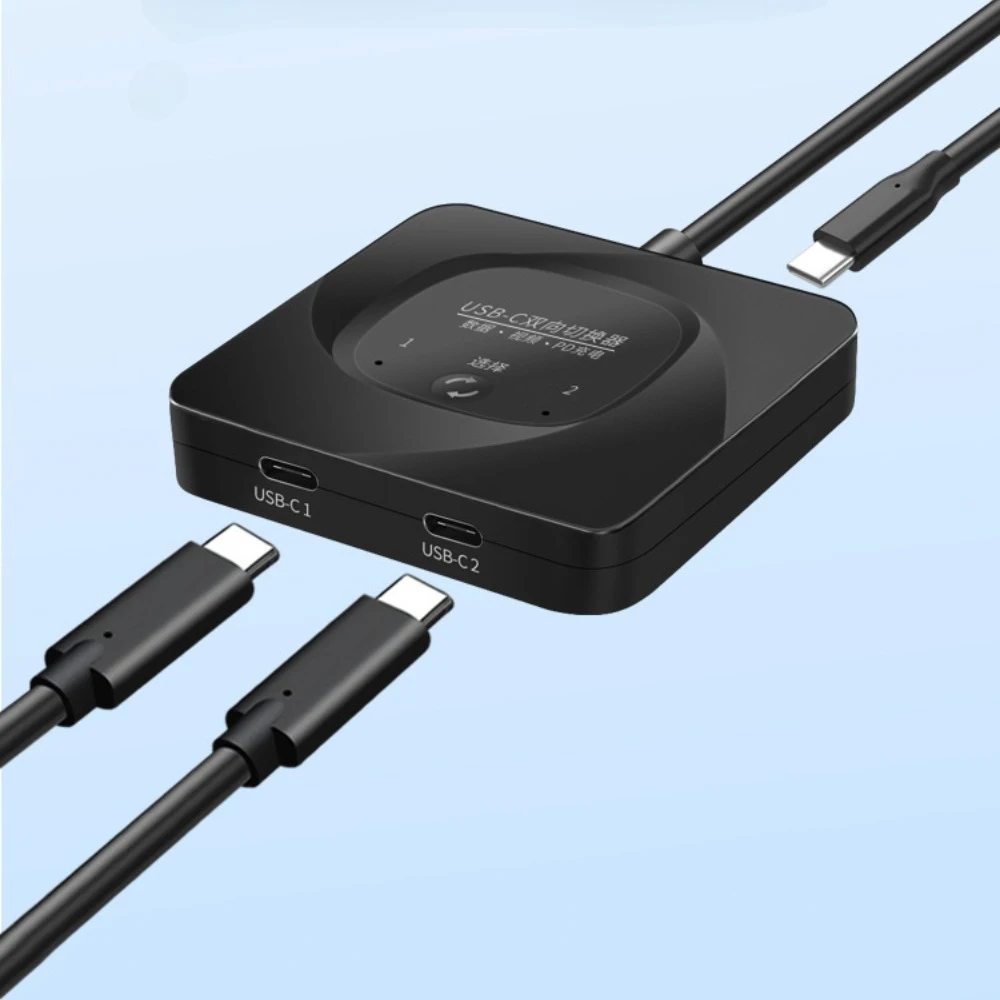 8K USB C Bi-Direction Switch 1x2/2x1 Data Video Switcher USB 3.1 PD 100W Splitter For Computer Monitor Multiple KVM