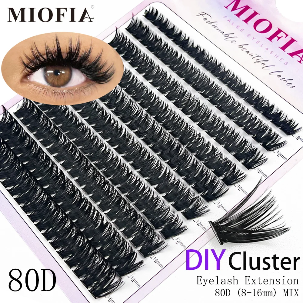 

60D/80D Mink Eyelash Natural Eyelash Extensions 160/200 cluster individual Eyelash bundles Russian volume Makeup Tools Lashes