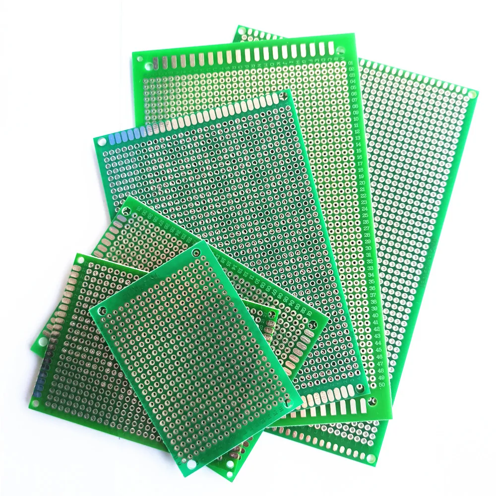 9 Sizes Universal PCB Hole Circuit Board Plate Experimental Single Double Sided Tin Spraying Fiberglass Material Dropshipping