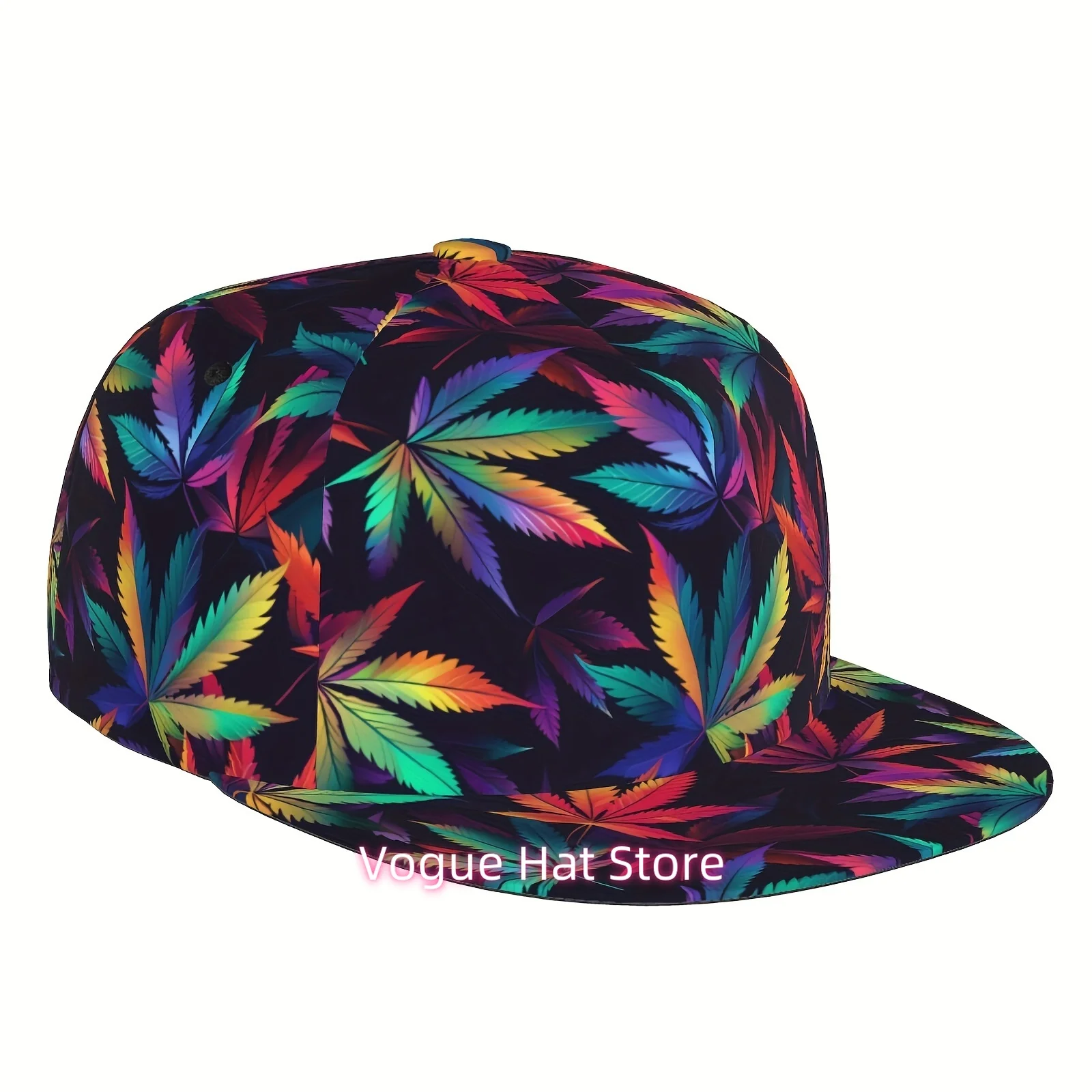 1pc, Baseball Cap, Golf Hat, Neon Style Leaf, Men And Women Sports Fashion, Suitable for Seasonal Running Exercise And Outdoor A