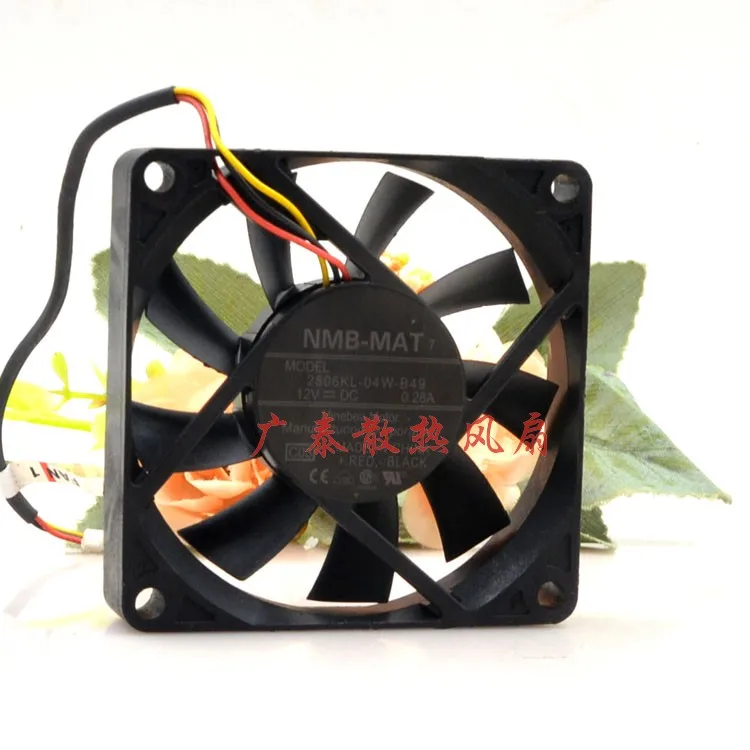 

НОВЫЙ ОРИГИНАЛ 2806KL-04W-B49 12 В 0,28 А 7015 70x70x15 мм ОХЛАЖДАЮЩИЙ ВЕНТИЛЯТОР РАДИАТОР