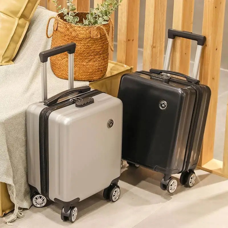 lightweight-portable-luggage-women's-small-carry-on-suitcase-14-inch-air-travel-checkpoint-new-men's-password-box-leather-box-16