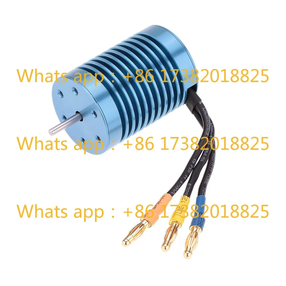 F540 Internal Rotation 4-pole Sensorless Brushless Motor 3650 4370KV 9T Car Marine Motor 1/8 1/10 Flat Running