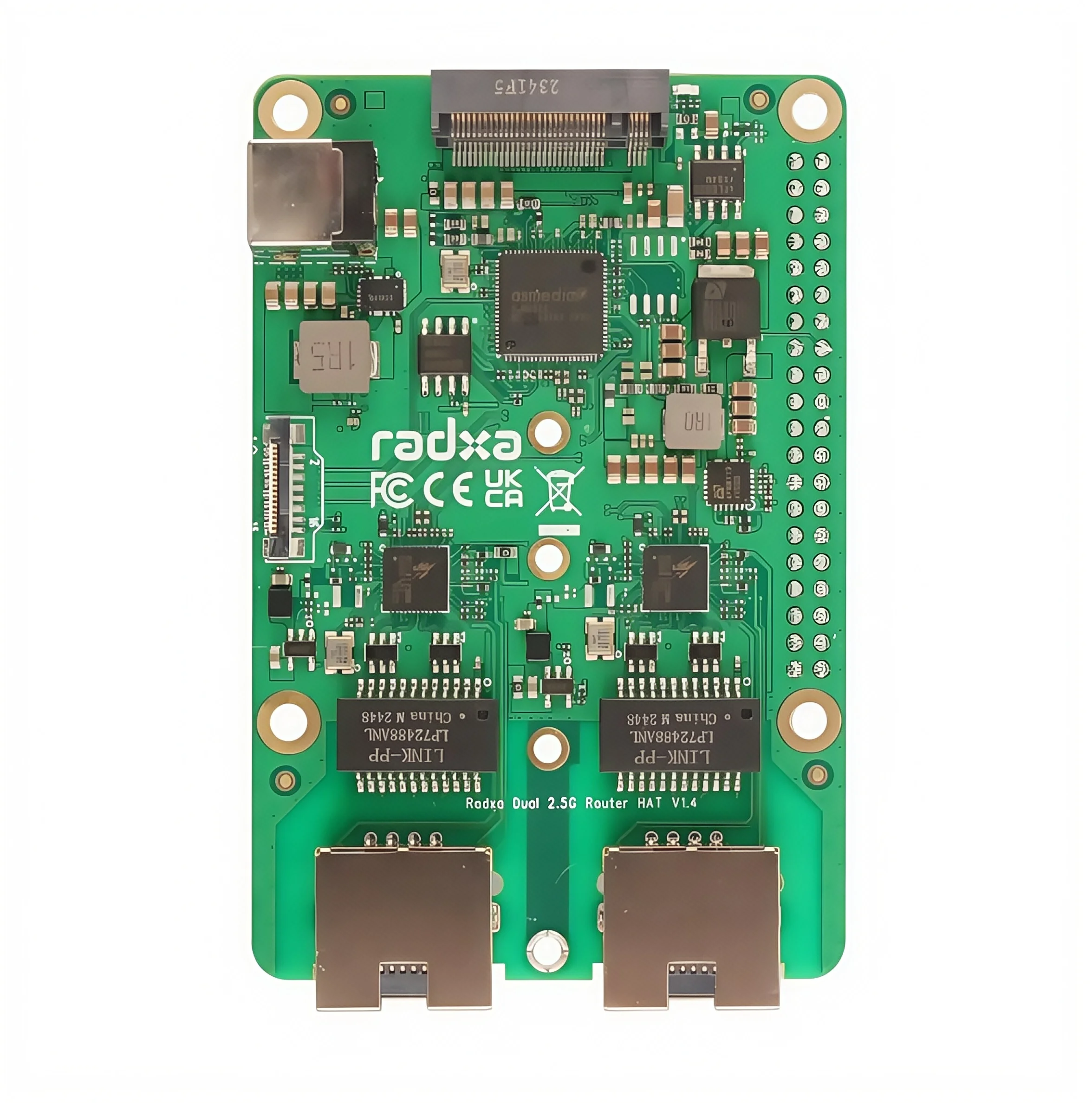 Radxa Dual 2.5G Expansion Board for Raspberry Pi 5