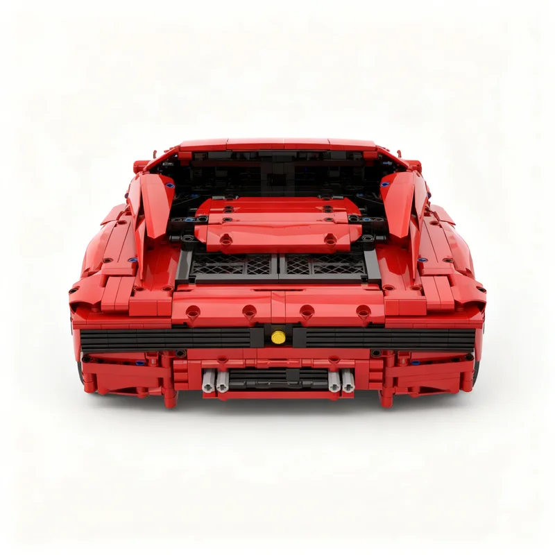 3837pcs MOC Ferrari Testarossa 1 8 Scale Technical Model Building Blocks Construction Idea DIY Brick Kids Christmas Gift Toy