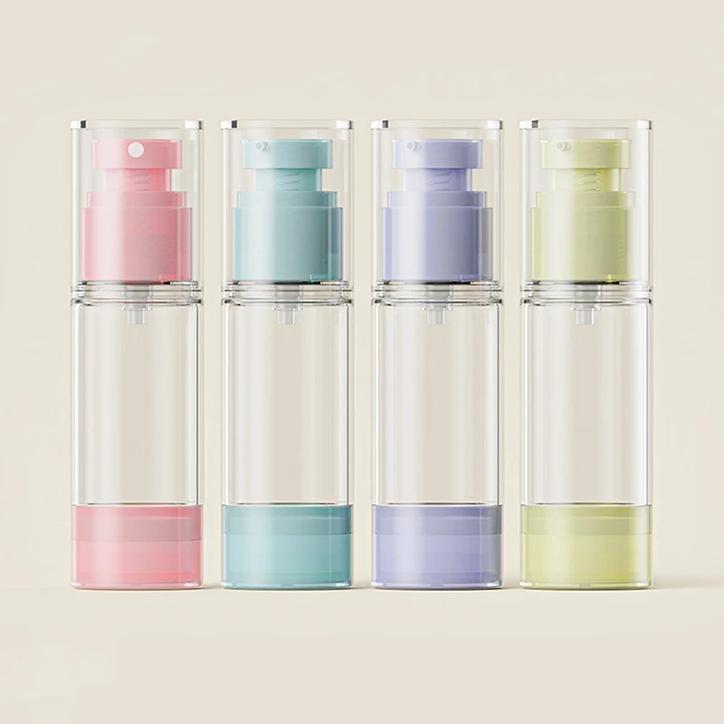 Airless Press Type Refillable Bottles Spray Bottle Lotion Cosmetic Dispenser Travel Portable Hydration Bottle