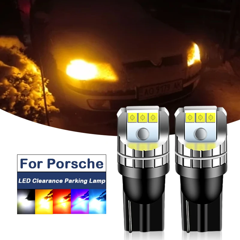 2Pcs LED Clearance Light Bulb Parking Lamp W5W T10 Canbus For 911(996\997)  Boxster(986,987)  Cayenne(9PA)