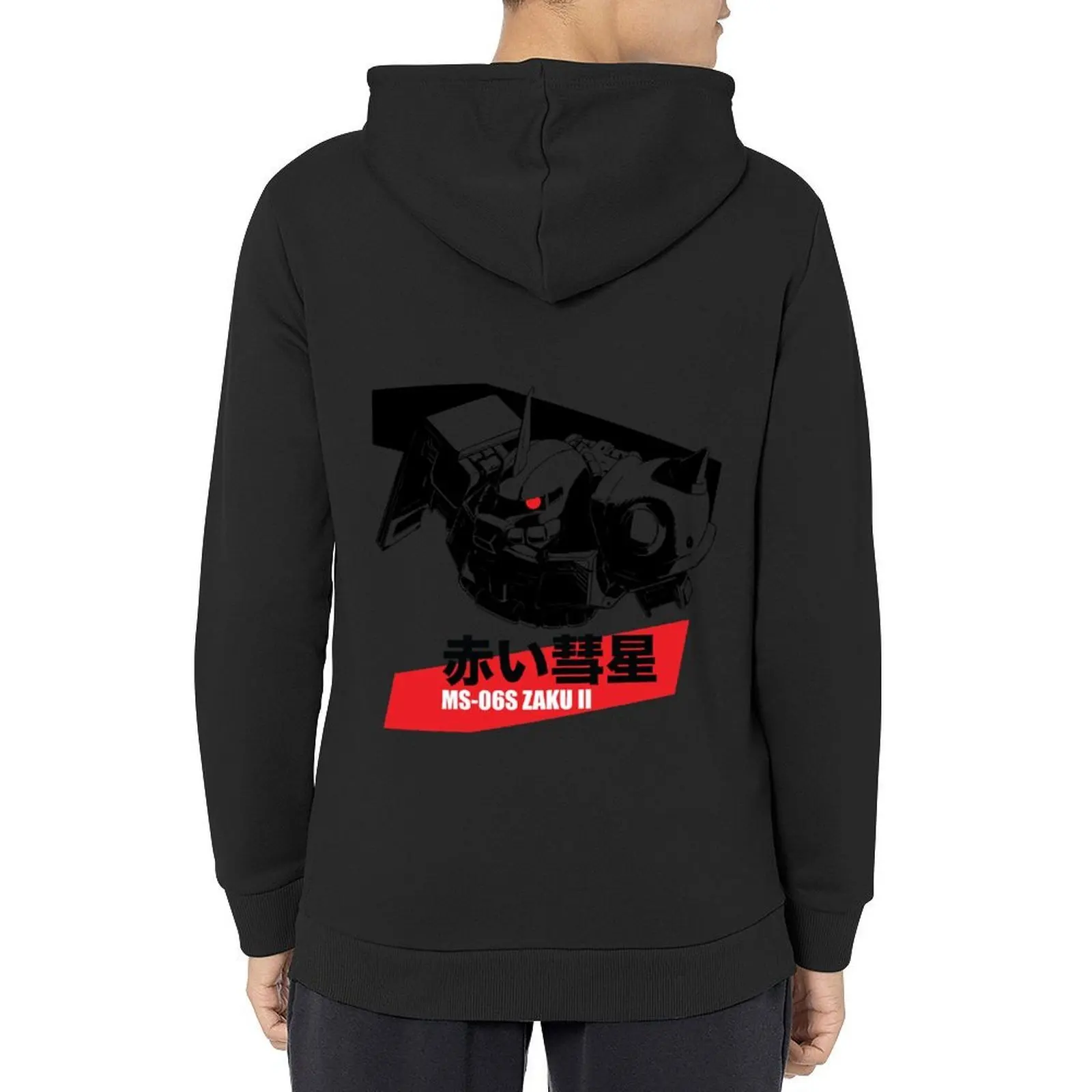 

Char Red Comet Zaku Hoodie anime clothing clothes for men men's sweat-shirt set autumn new products new in hoodies & sweatshirts