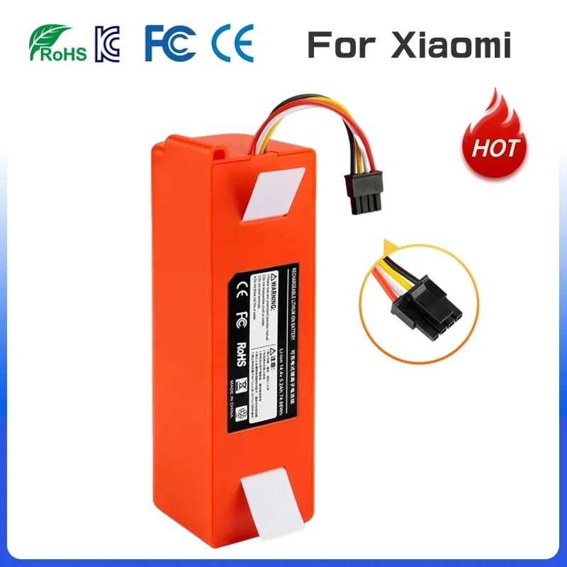 

Replacement Battery for XIAOMI 1S 1ST Roborock SDJQR01RR Sweeping Mopping Robot Vacuum Cleaner 12800mAh