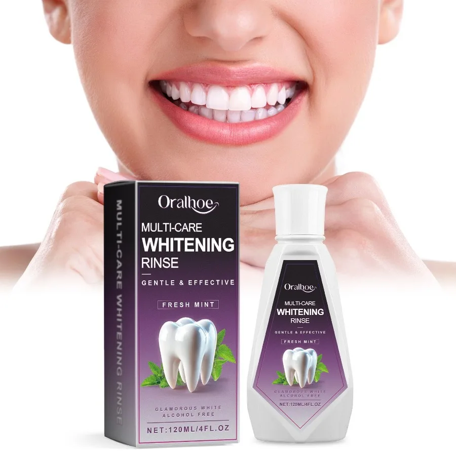 غسول الفم من أورالهو المنعش وإزالة الروائح الكريهة وتنظيف البقع والعناية بلطف للأسنان والعناية اليومية