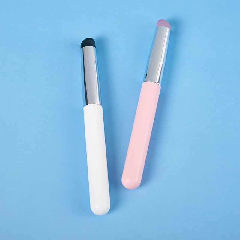 Nail Art Silicone Applicator Stick Chrome Pigment Dust Applying Gradient Shading Pen Easy-Daub Powder Silicone Nail Brush Tool