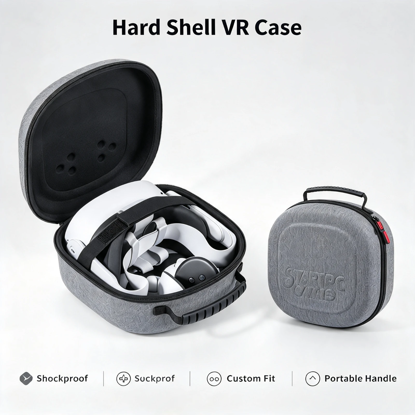 Hard Shell Carrying Case For, Meta Quest 3S 3 2, Vision Pro VR Headset Controller, Portable Travel Storage Bag Box, Protective