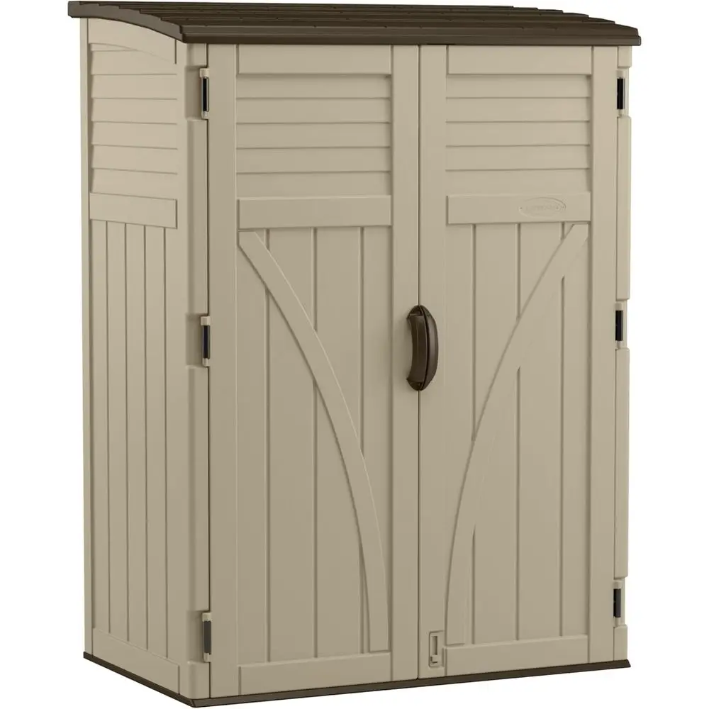 

American-Made Weatherproof Resin Outdoor Storage Shed, 54 cu. ft., for Patio, Garden Tools & Equipment