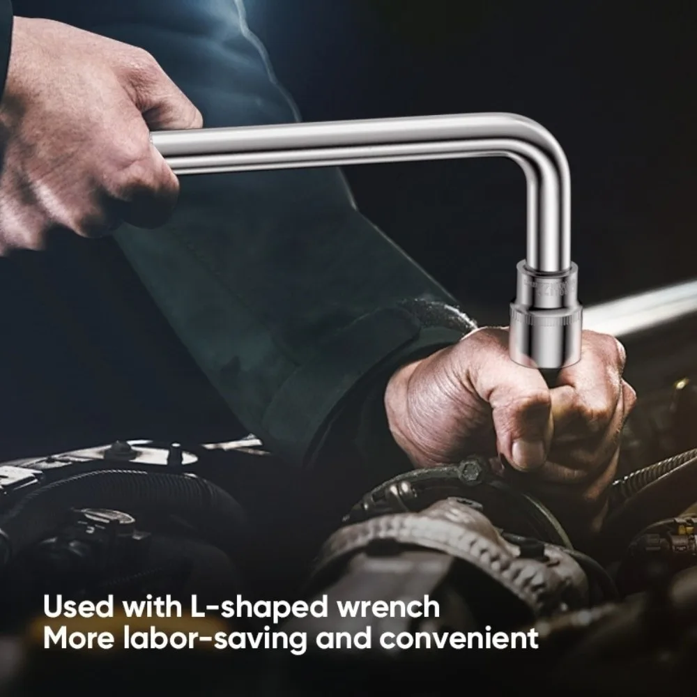 10pcs Lug Nut Wrench Hexagon Wrench Socket Set Hex Key Removal Tool Socket Wrench Set Tire Wheel Tyre Removal Tool