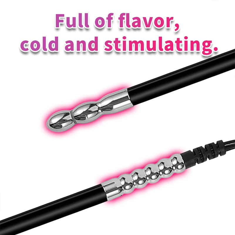 Electric Shock Soft Urethral Sound Dilators Penis Plug Beads Masturbator for Men Sexual Stimulating Toy for Gay Urethral Play view 3