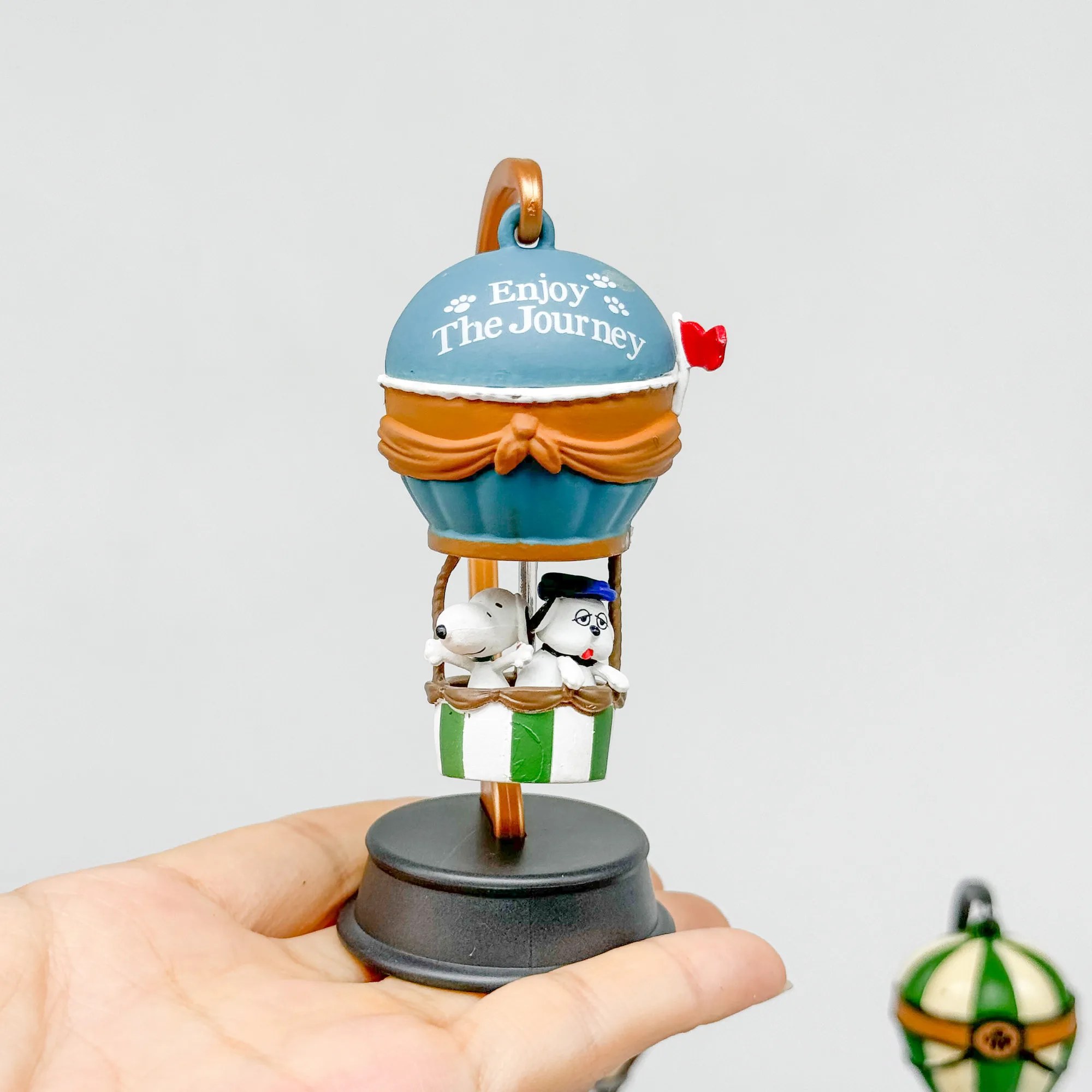 REMENT Miniature Snoopy Balloon Journey Scene Blind Box Toy Desk Decor Collectible Anime PVC Figures Model Kids Gifts