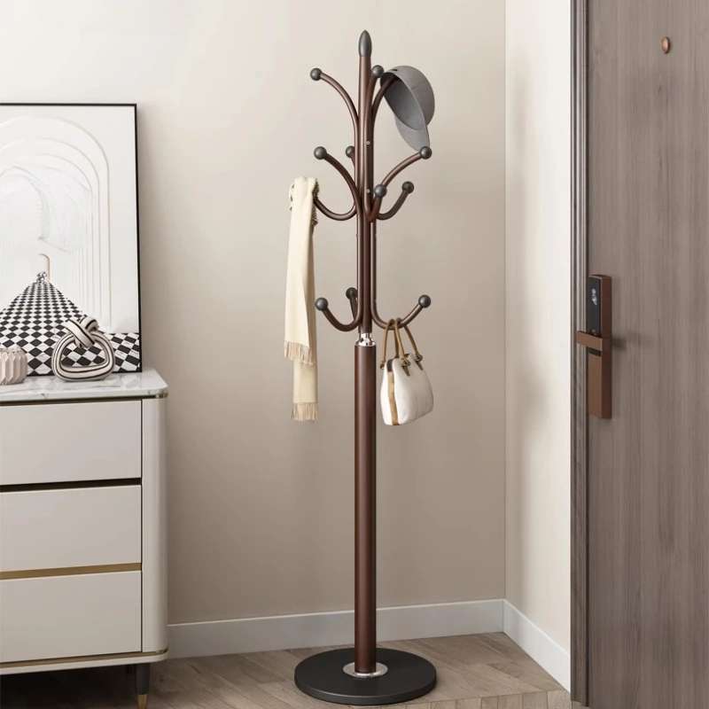 Bedroom Mini Metal Coat Rack Modern Walnut Sombrero Designer Coat Rack Multifunction Folding Mueble Para Ropa Hallway Furniture