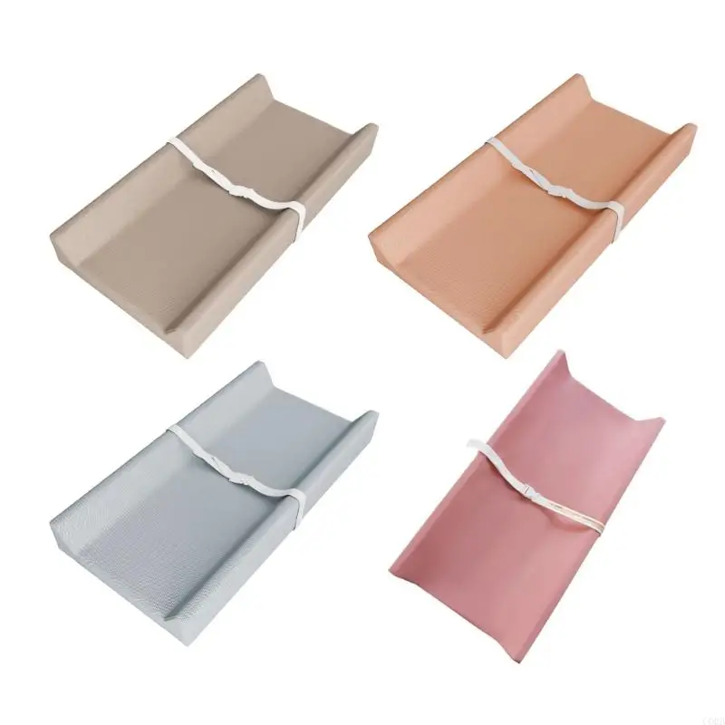 CORB Baby Diaper Changing Pad PU Leather Diaper Changer Cushion Mat with Fixing Belt