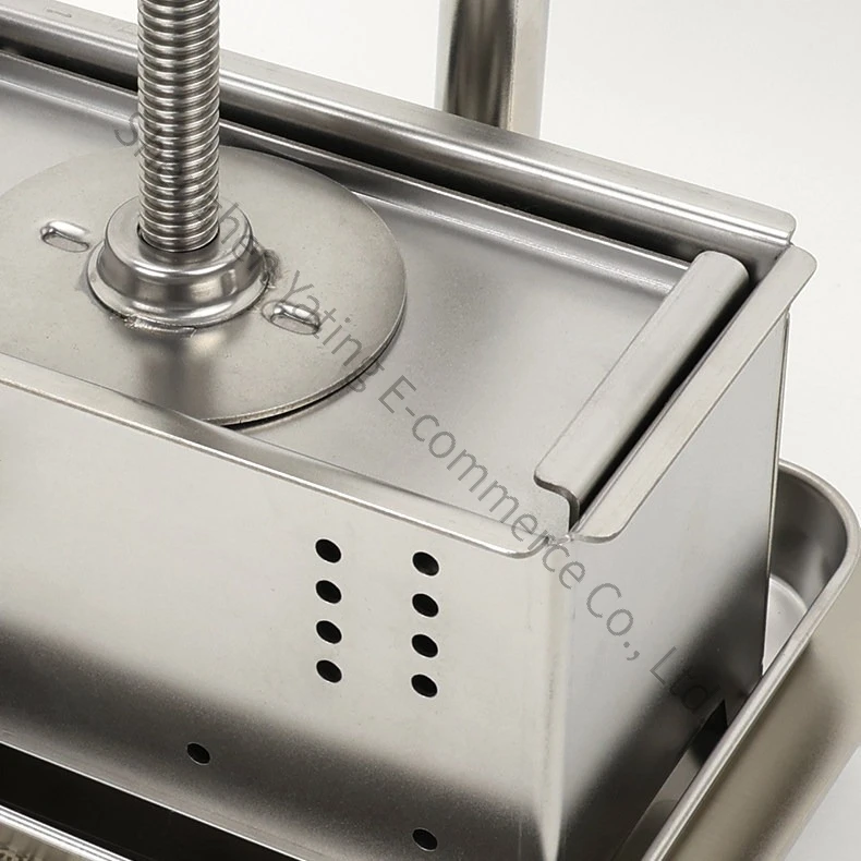 High-grade Tofu Pressing Mold Household Kitchen Labor-saving 304 Stainless Steel Tofu Pressing Mold