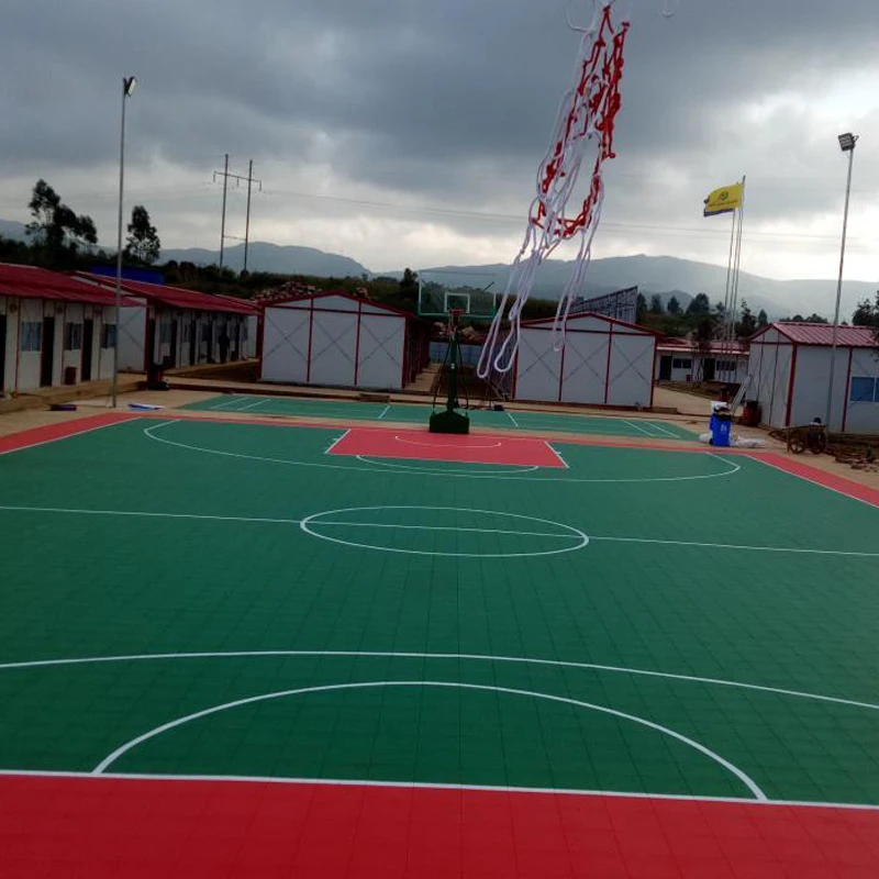 Beable Basketball Court Outdoor Sports Flooring With Lines And LOGO For Elementary Junior High School Senior Middle School Use