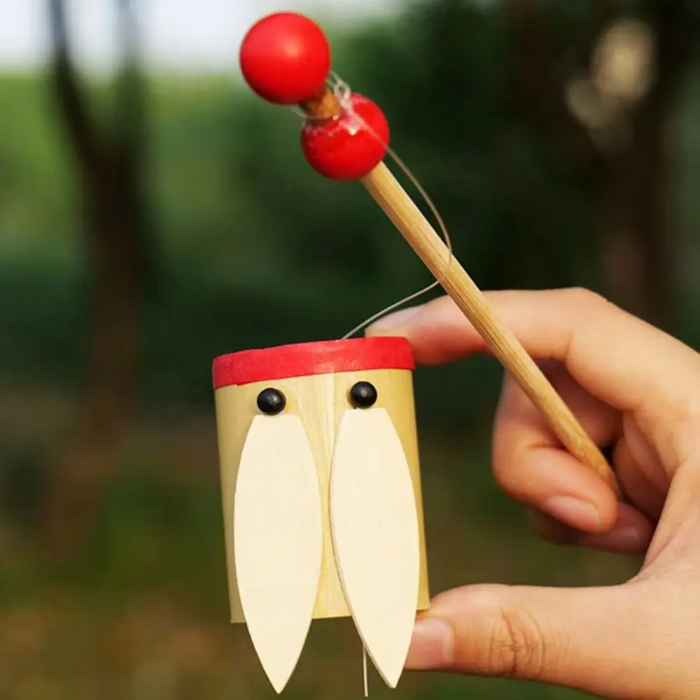 Traditional Chinese Bamboo Cicada Musical Instrument DIY Handmade Science Experiment Sound Maker Shaking Design