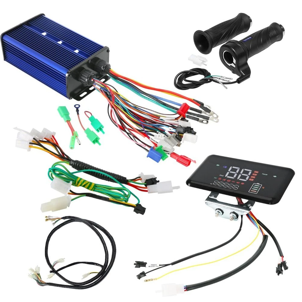 TDPRO Motorcycle 36V 48V 72V 60A Brushless Motor Controller Display Wiring Electric Bike Scooter Go Kart Parts