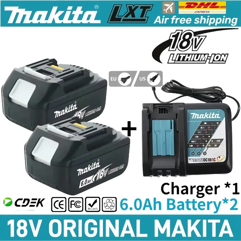 

100% Genuine 18V Makita lithium-ion batterycan replace BL1815N BL1820B✅BL1830B BL1850B BL1860B LXT400for Makita power tools