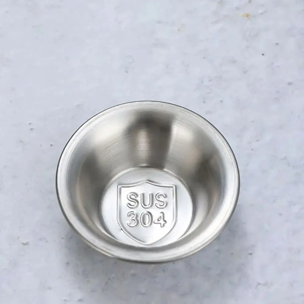5pcs Baking Mold Stainless Steel Egg Tart Mold Round Rust-proof Sauce Cup Reusable Cookie Mold Ketchup