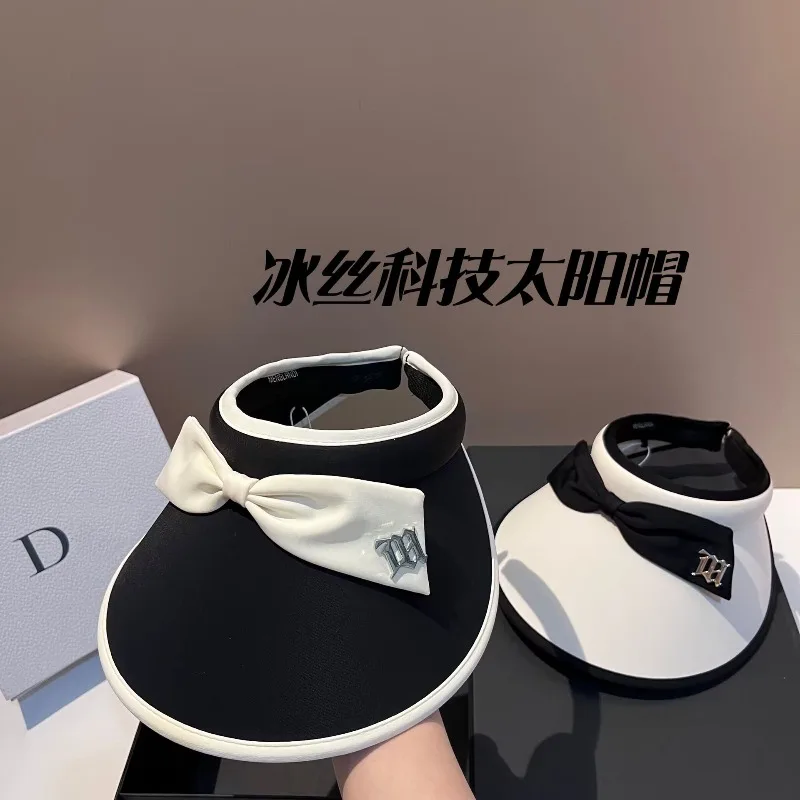 

​​2025 Rayon UPF50+ Wide Brim Sun Hat Women Open Top Bow Decor for Beach Outdoor Foldable Free Shipping​​
