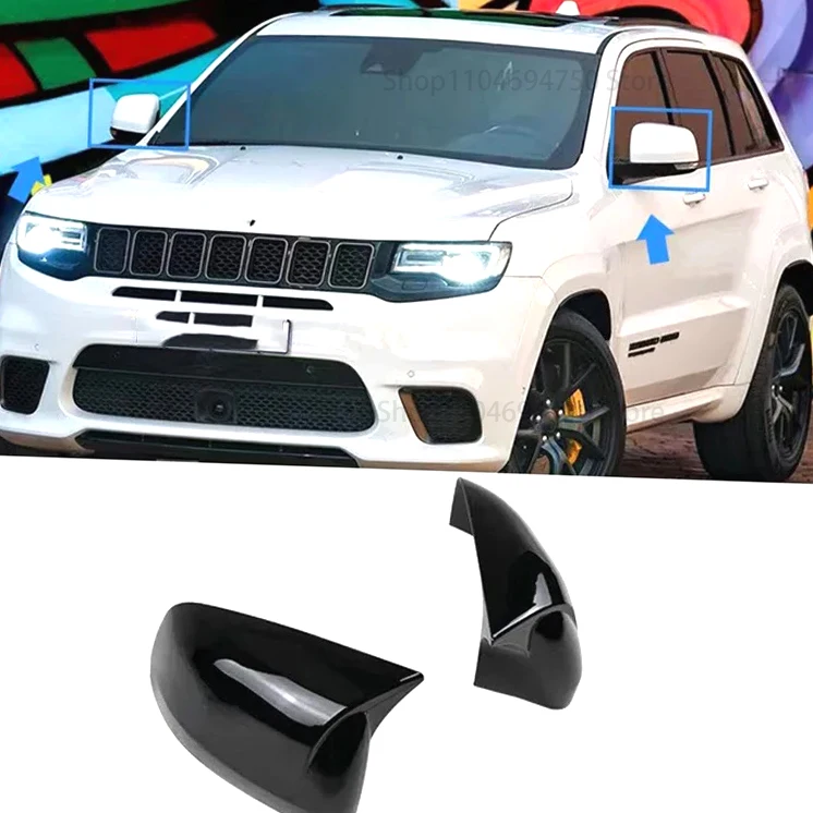 

For Jeep Grand Cherokee 2011-2022/Dodge Durango 2022 2023 high quality black exterior rearview side mirror housing shell cap