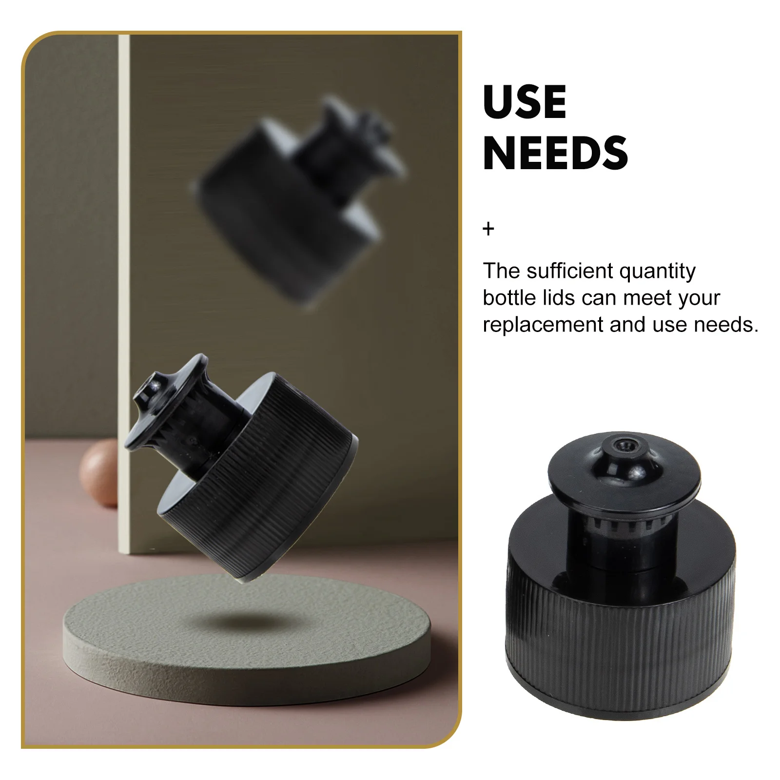 

20Pcs Push Water Bottle Caps Household Replaceable Pe Sealing Bottle Lids Spill Proof Overflow Prevention