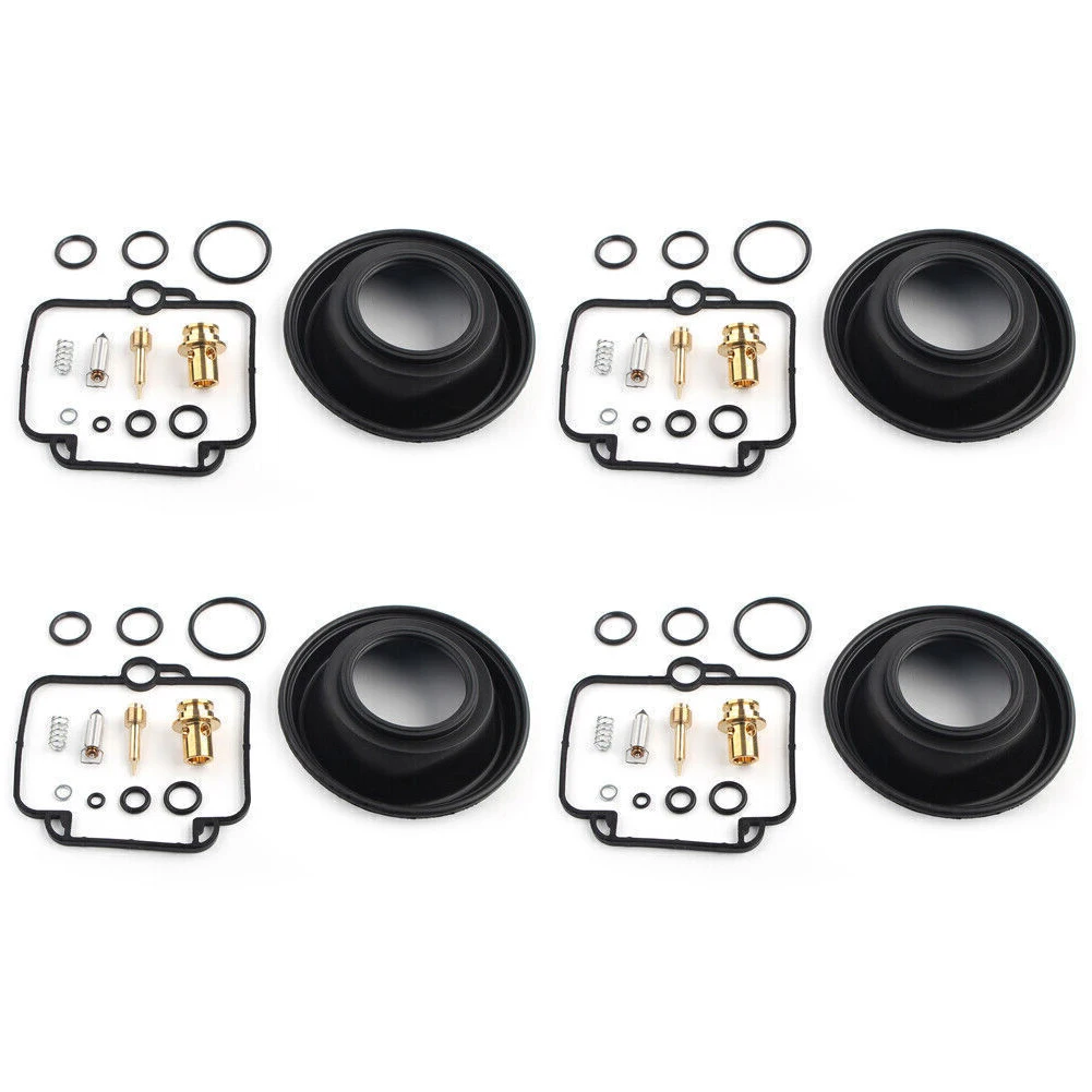 

High Quality Carburetor 4 Sets Brass+Rubber Car Accessories Direct Replacement Light Weight For Suzuki GSF1200S Bandit