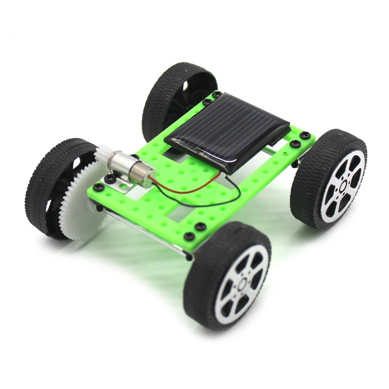 Novelty Funny Mini Solar Car Children's DIY Handmade Assembled Science Experiment Toys Creative Solar Car Toys Children's Gifts