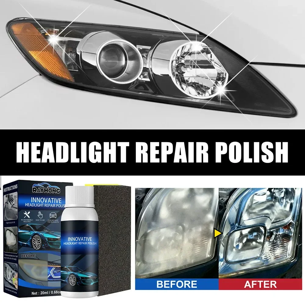 

Car Headlight Repair Fluid Car Light Repair Agent Scratch Removal Refurbishment Coating Oxidation