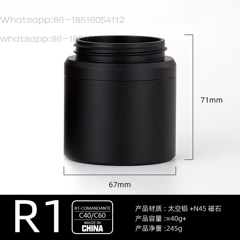 Coffee power modified c40c60 hand crank bean grinder MK4MK3 strong magnetic attraction aluminum alloy powder cup and can
