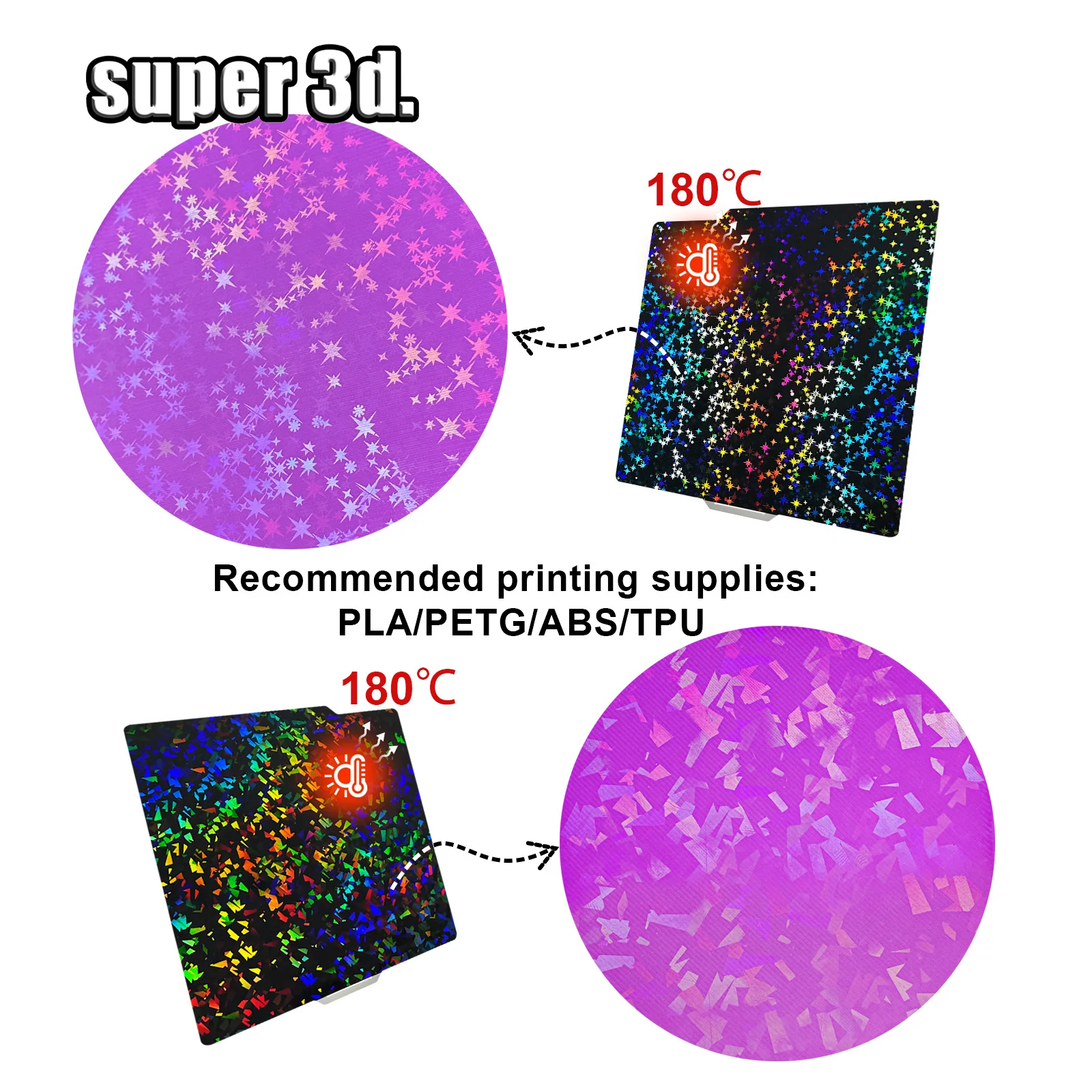 لـ Bambu Lab X1 لوحة بناء الكربون A1 PEI ورقة محكم مزدوجة الجوانب PEO PET سرير للوحة بناء الخيزران Bambulab P1S P1P X1C #5