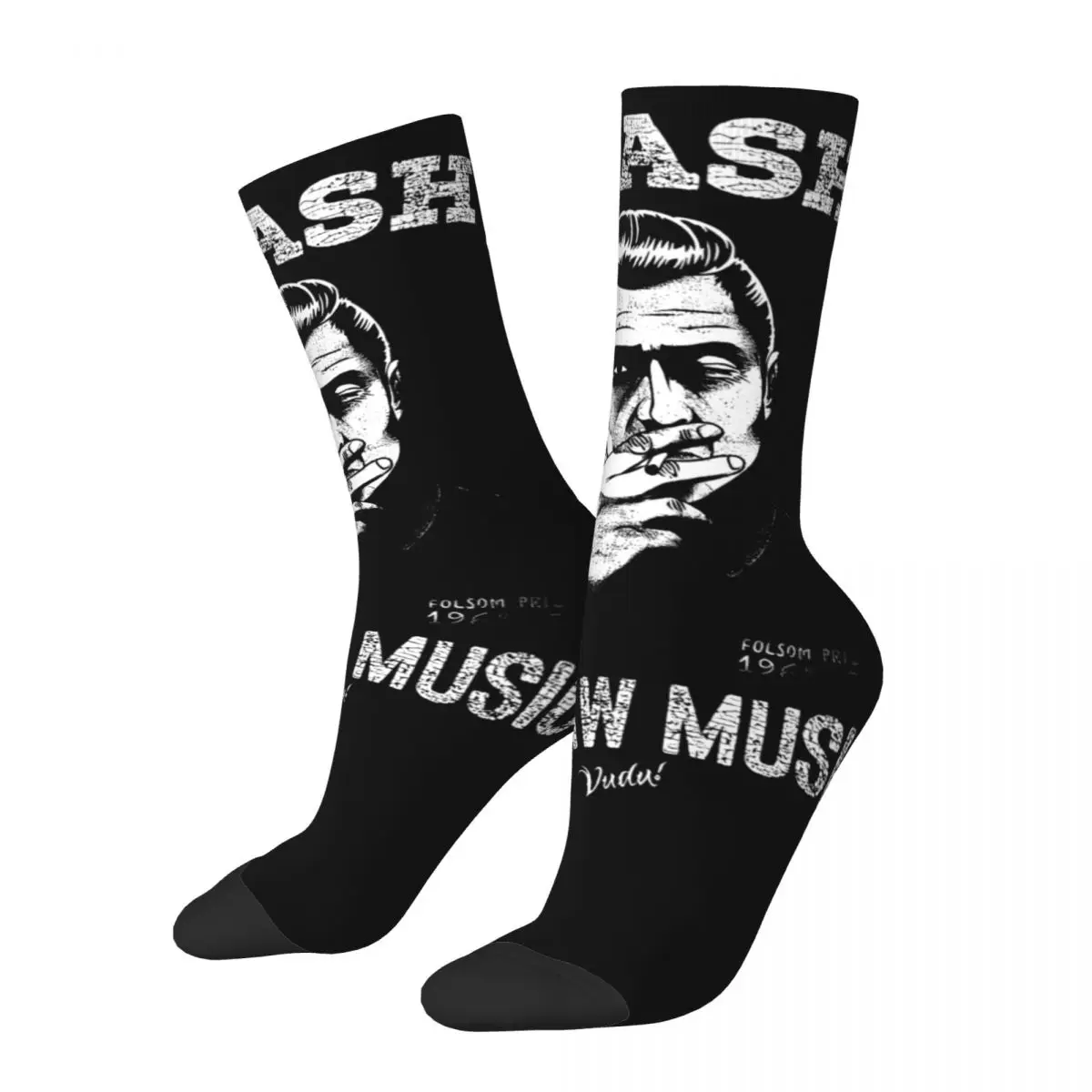 

Johnny Cash Folsom Prison Socks Merch For Men Women Flexible Socks Cute Best Gift Idea