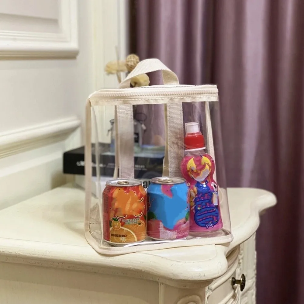 

PVC Organizer Clear Backpack Large Capacity Visible Swimming Storage Bags Zipper Ins Style Beach Waterproof Backpack Fitness