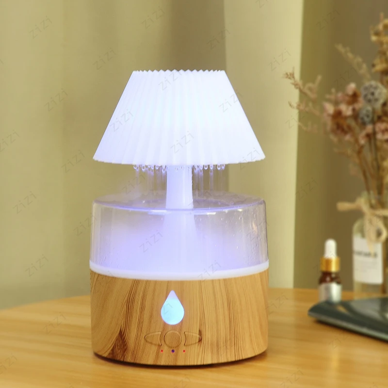 Table Lamp Modeling Cloud Rain Spray Humidification Aromatherapy Machine Colorful Lighting Ultrasonic Aromatherapy Machine