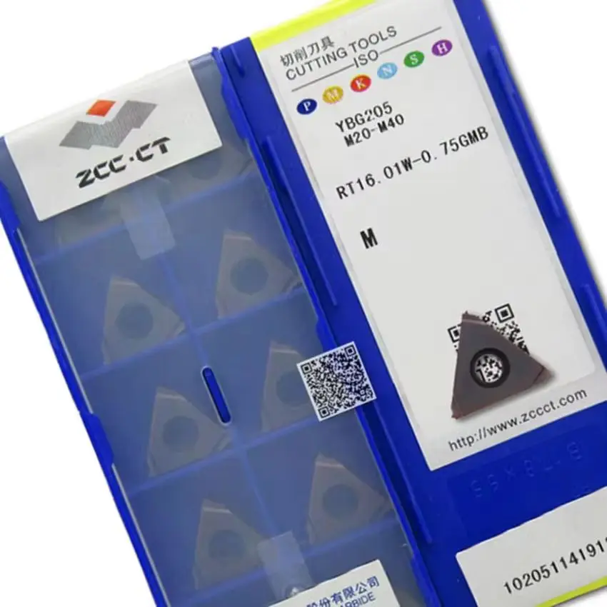 rt1601n-075gmb-ybg205-rt1601w-075gmb-ybg205-rt1601n-rt1601w-zccct-lames-cnc-en-carbure-inserts-de-filetage-10-pieces-boite
