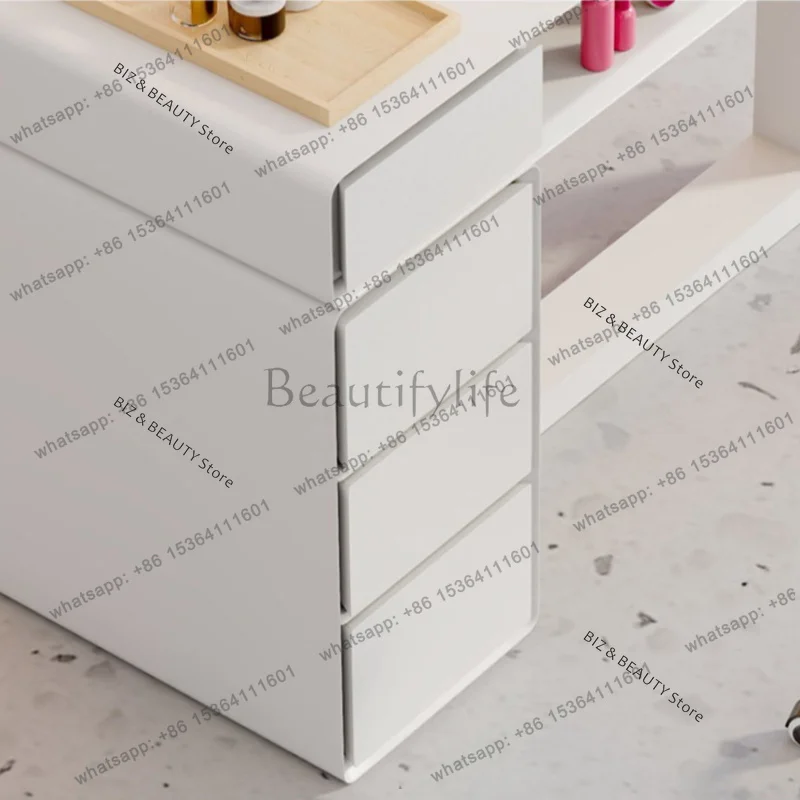 FG Creamy Nail Desk Set Light Luxury Multifunctional Manicure Table Single Double Stations Instagram-Worthy Home & Pro Salons JT 5